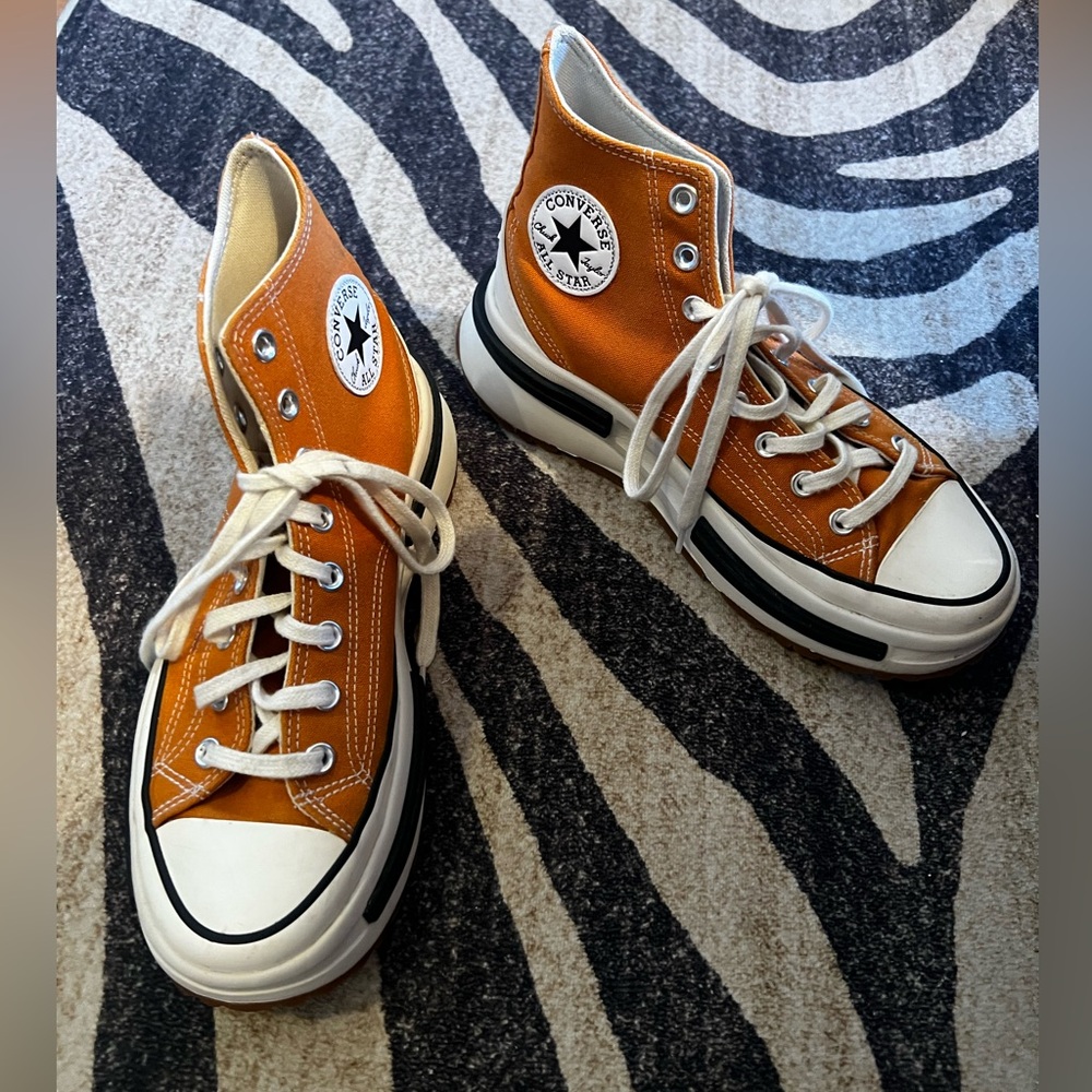Orange Converse Run Star Legacy CX Hi Top Shoe
